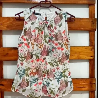 تاپ حریر طرح گل