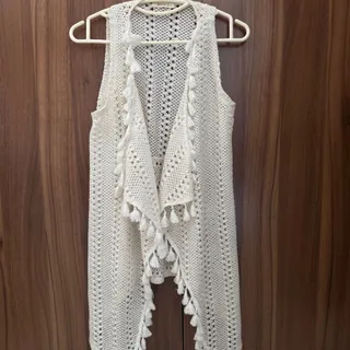 رویه کت بافت شیک سفید