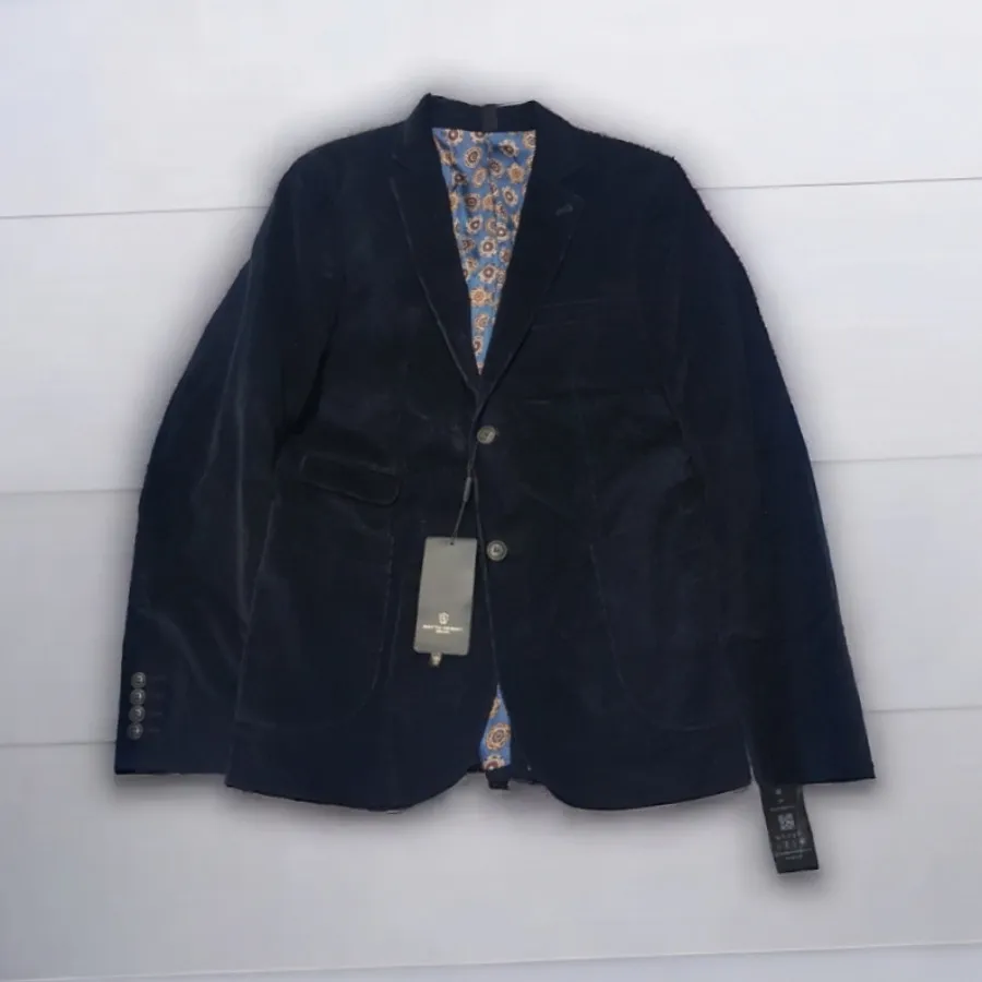 کت مخمل ترک سرمه ای