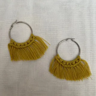 گوشواره مکرومه