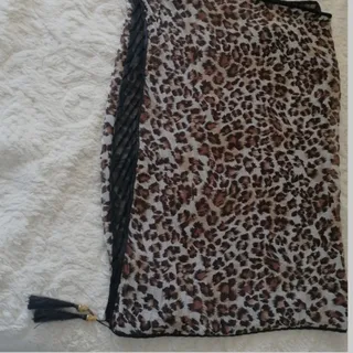 شال حریر پلنگی