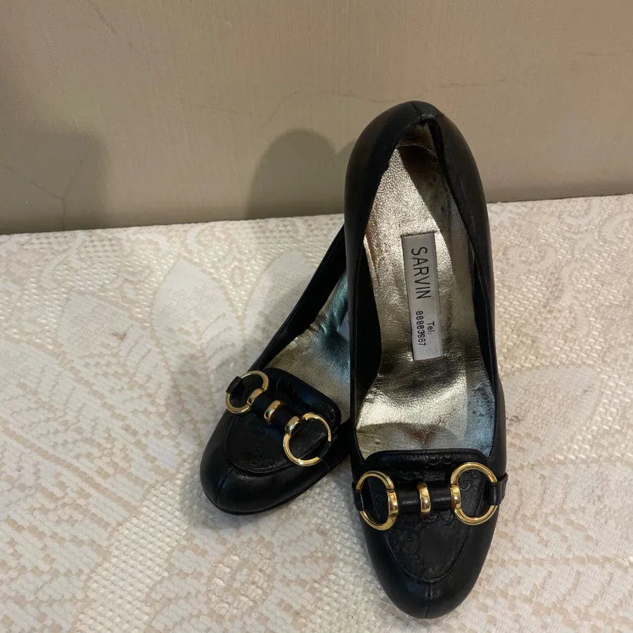 کفش چرم اصلی پاشنه دار