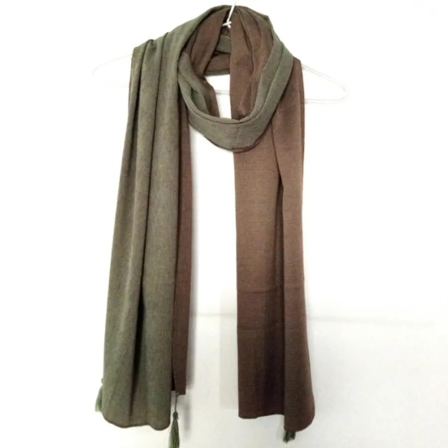 شال پاییزه دو رنگ