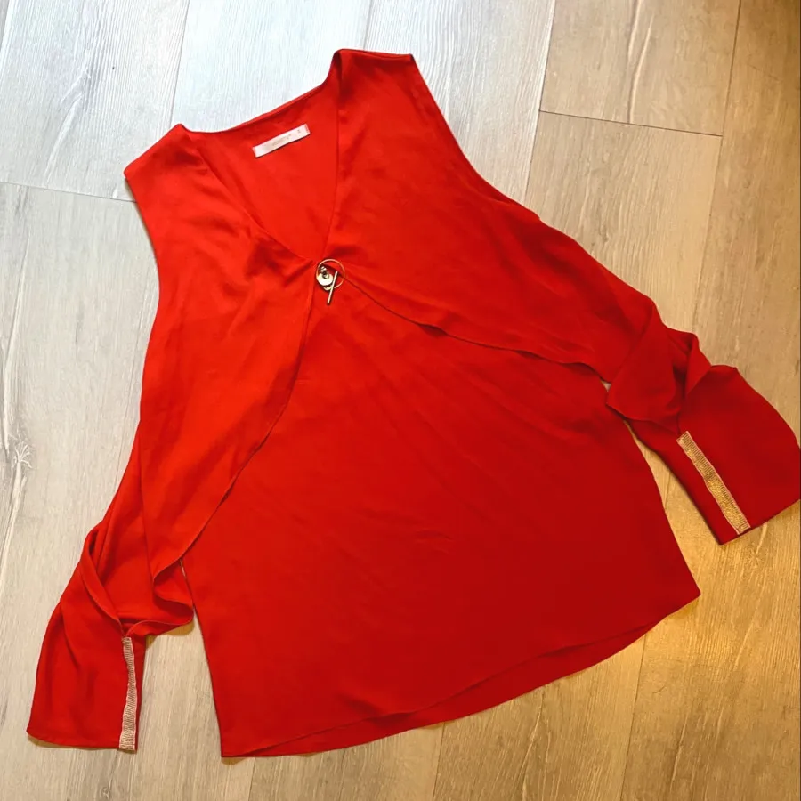 بلوز کرپ  آستین بلند