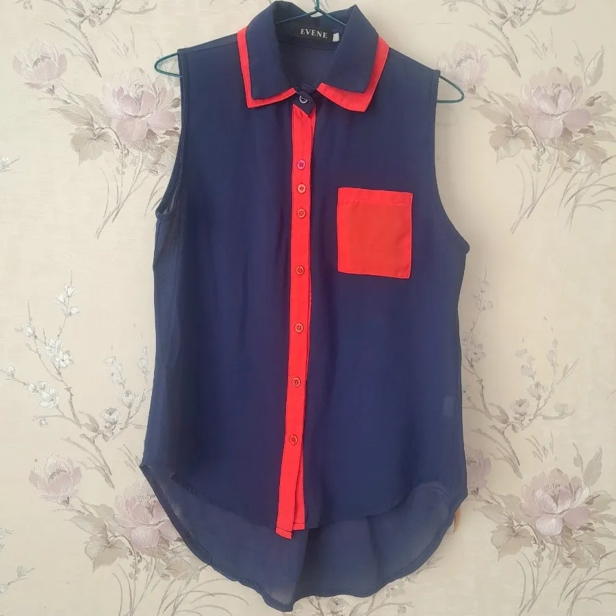 شومیز دو رنگ