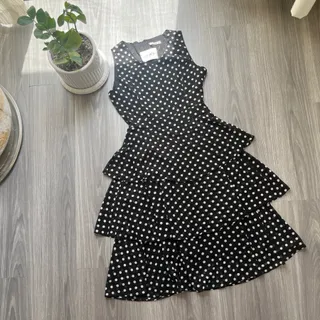 پیراهن مجلسی ترک خال خالی