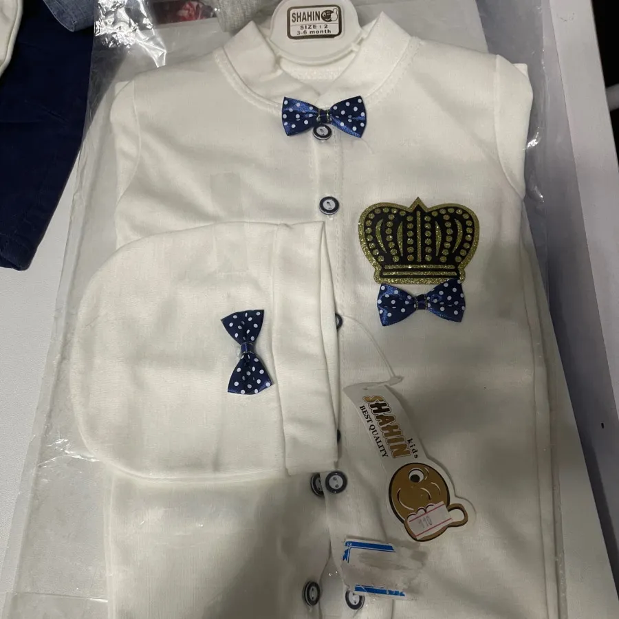 سرهمی پسرانه نخی 3-6 ماه