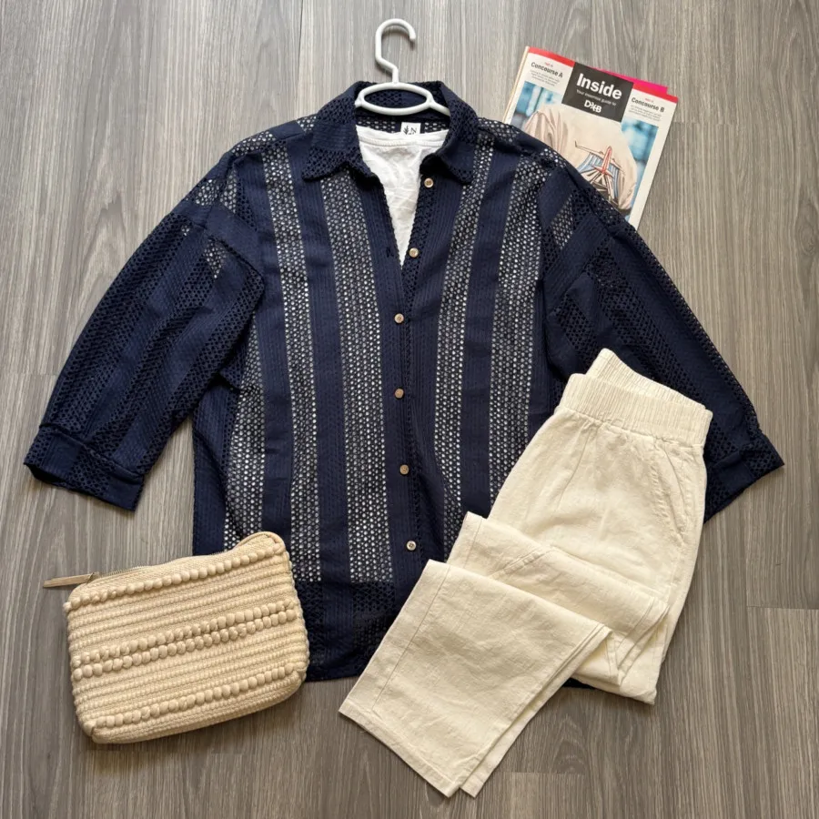 شومیز سرمه ای