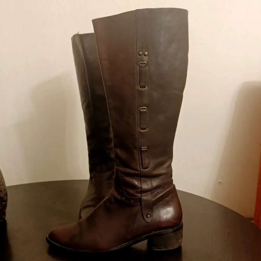 بوت بلند چرم زنانه