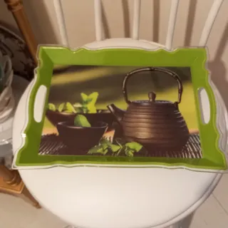 سینی طرح کتری چای