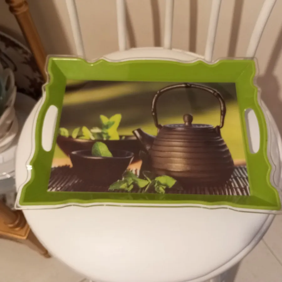 سینی طرح کتری چای