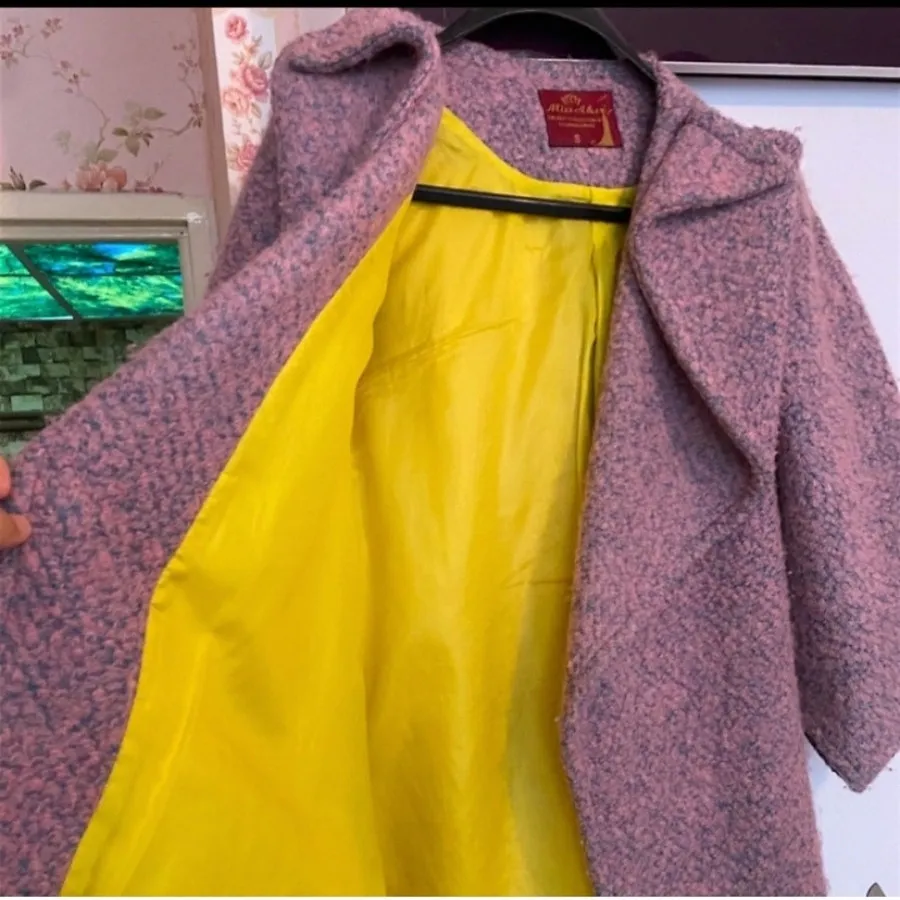 پالتو گرم صورتی