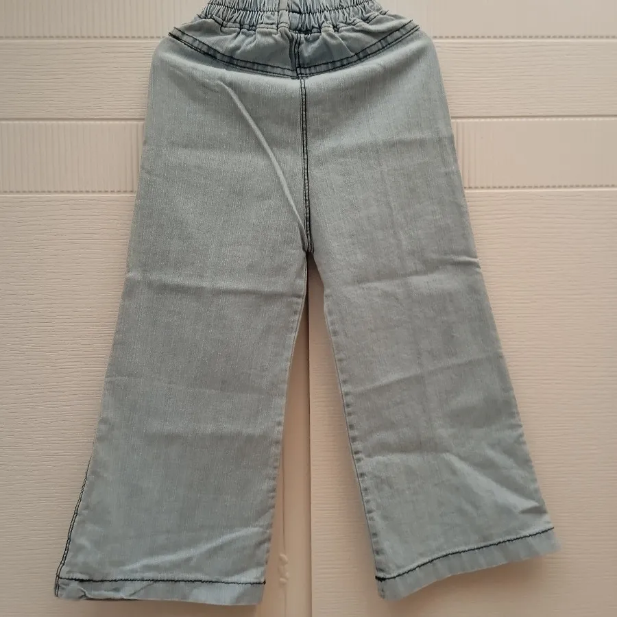 شلوار بگ دخترانه آبی یخی