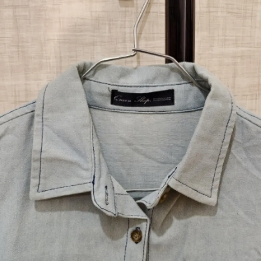 بلوز جین دو رنگ وارداتی