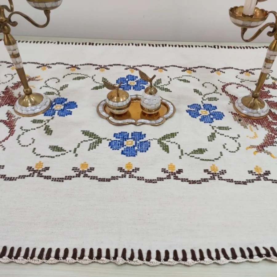 رومیزی 6 نفره شماره دوزی