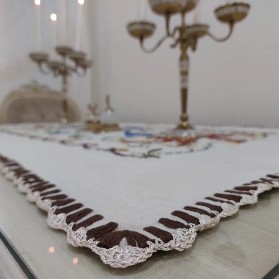 رومیزی 6 نفره شماره دوزی