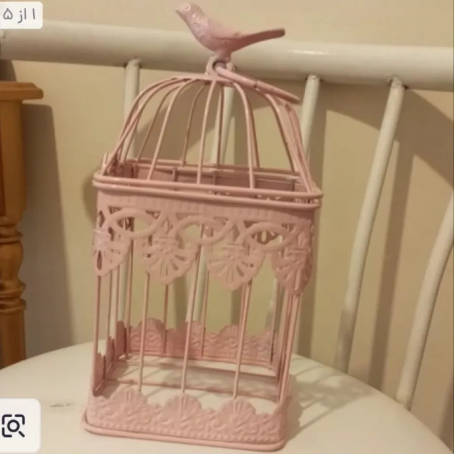قفس دکوری و شمعدان پرنده