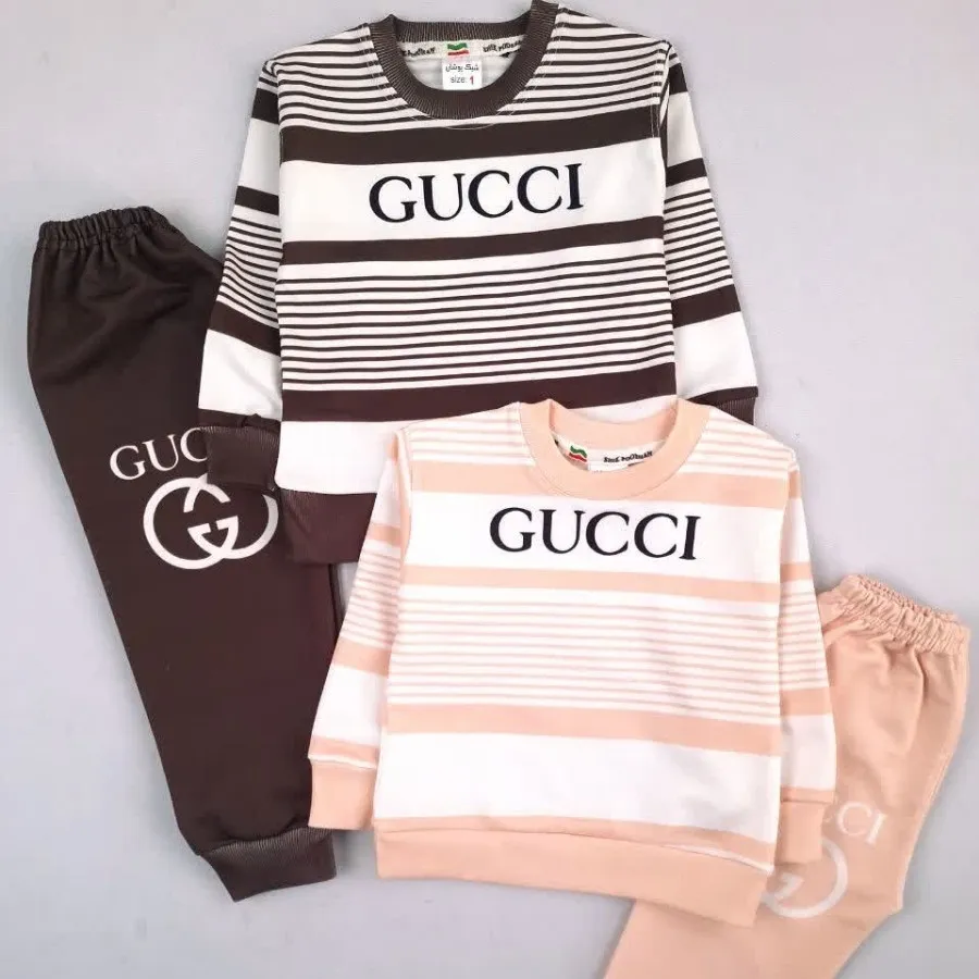 بلوز شلوار راه راه گوچی