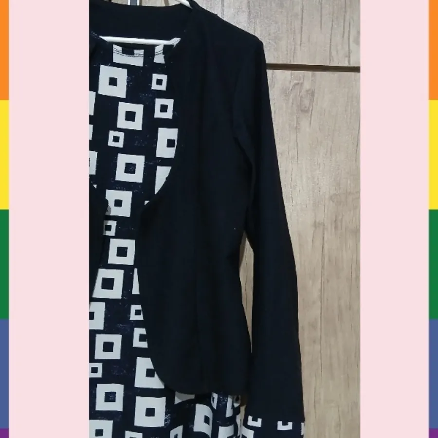 تونیک سورمه ای طرح دار