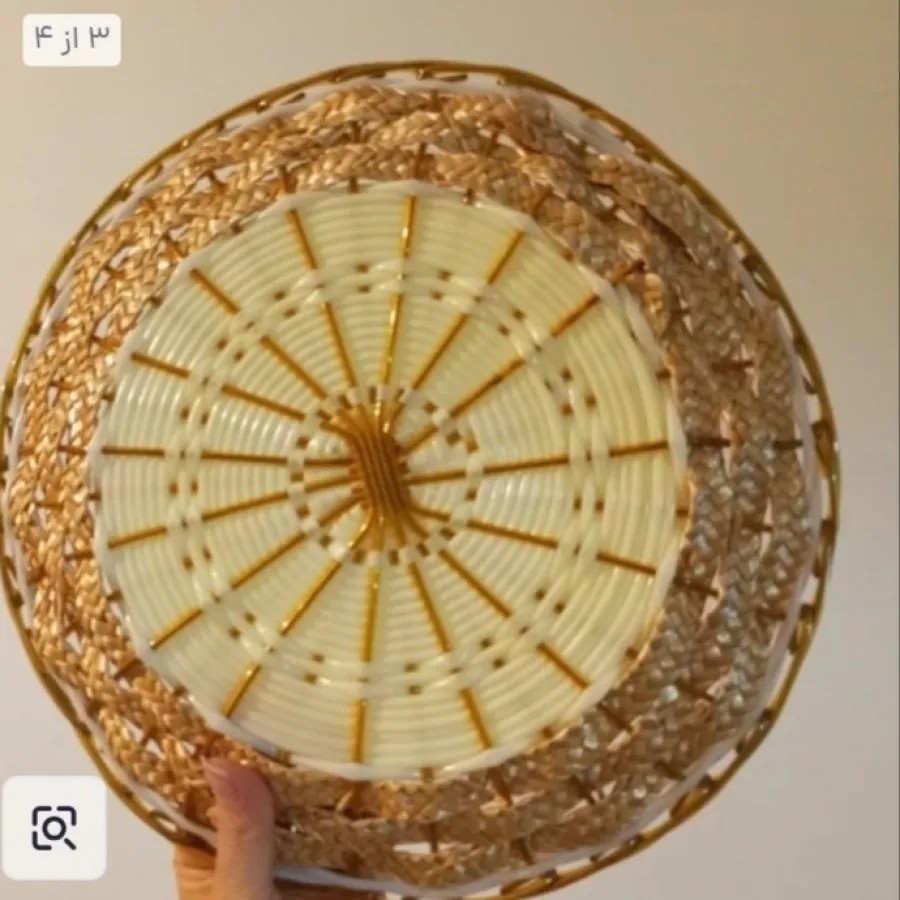 سبد حصیری پذیرایی