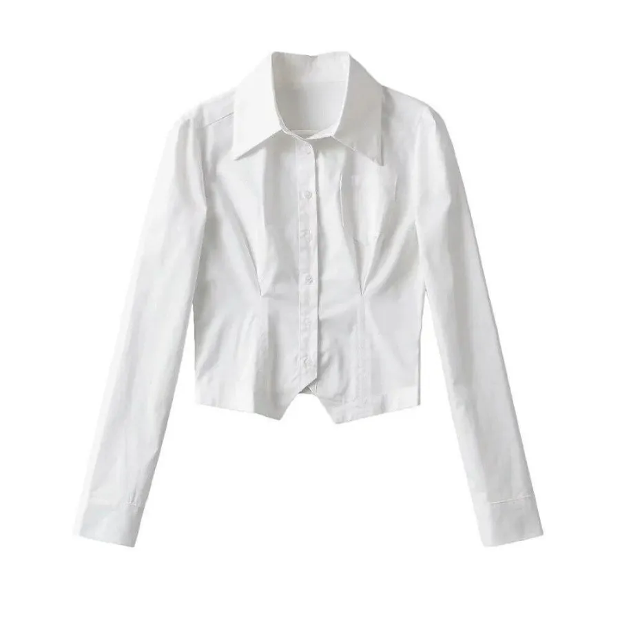 شومیز سفید اسکینی