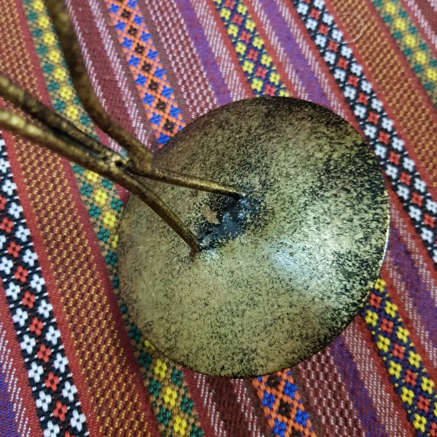 شمعدان فلزی طرح دلفین