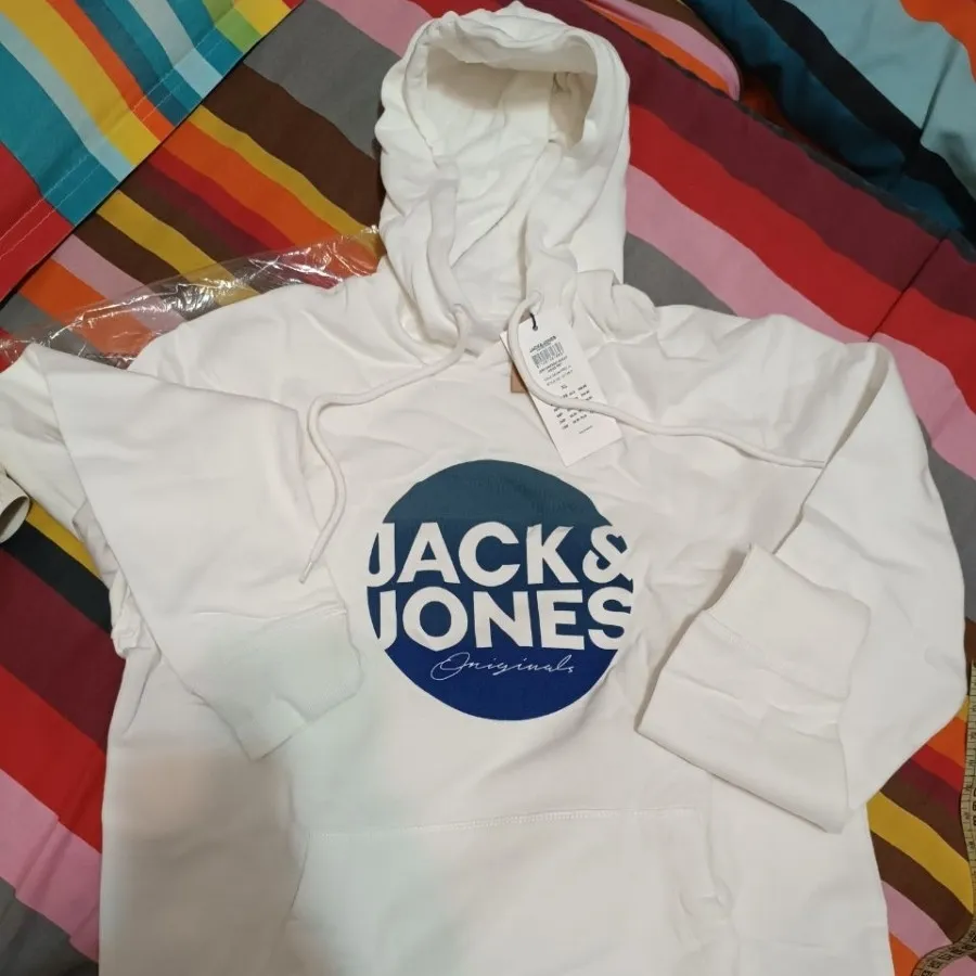 هودی مردانه سفید خارجی