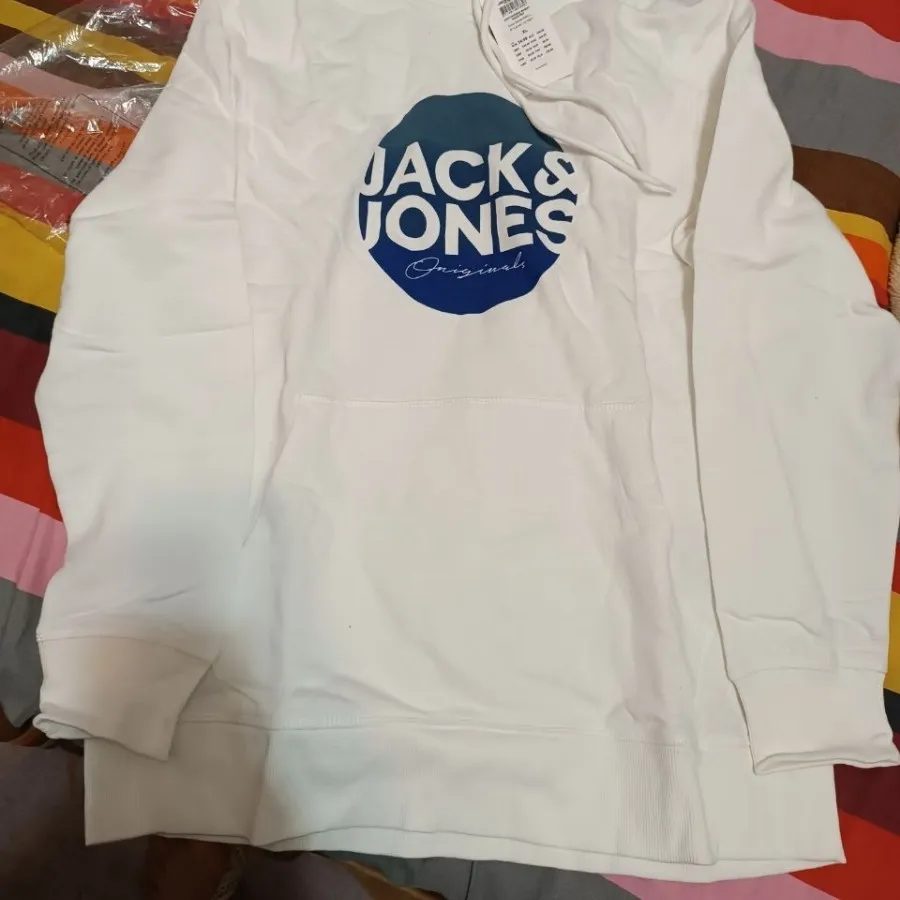 هودی مردانه سفید خارجی