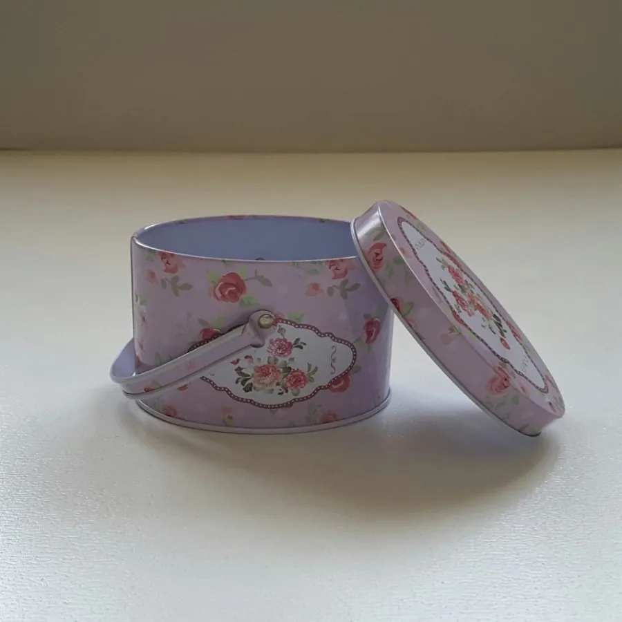 جعبه فلزی بیضی