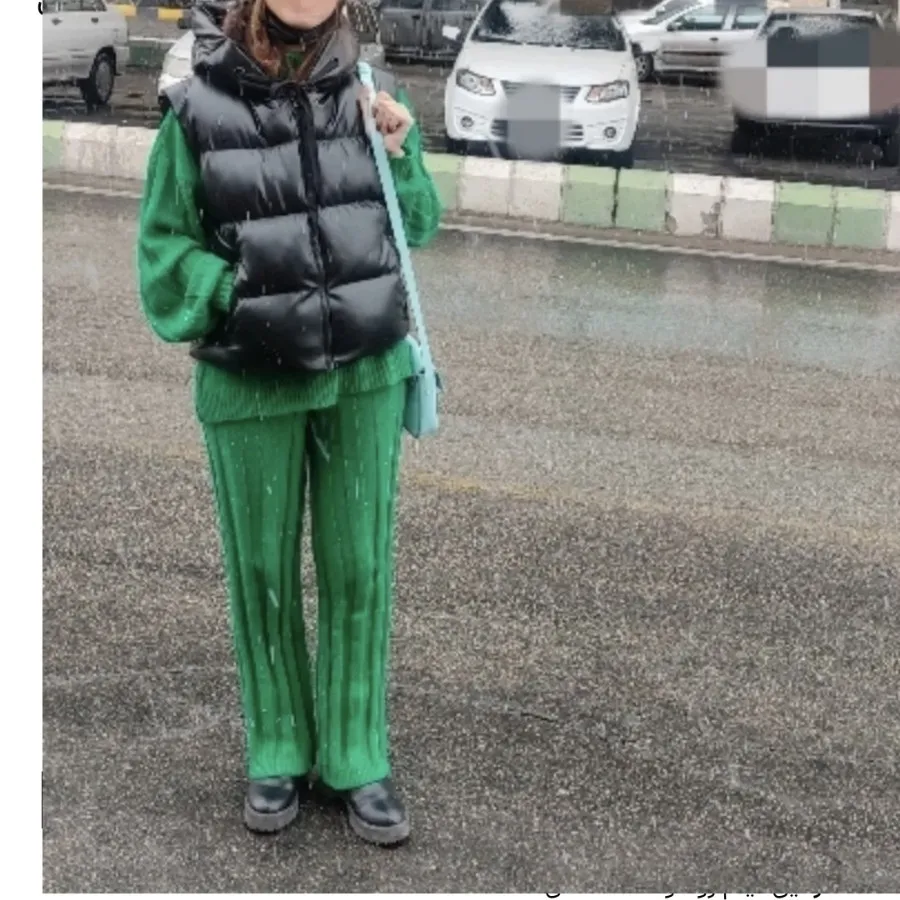 ست بلوز شلوار بافت