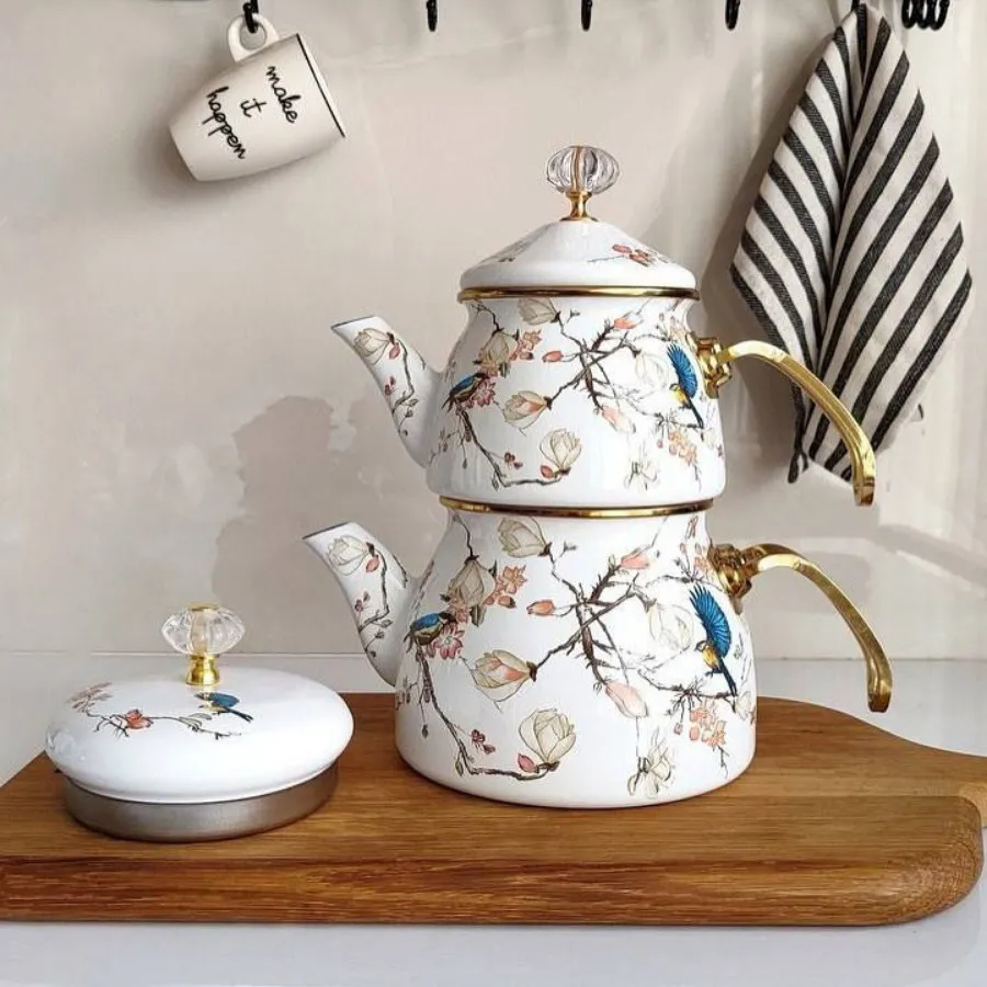 کتری و قوری لعابی