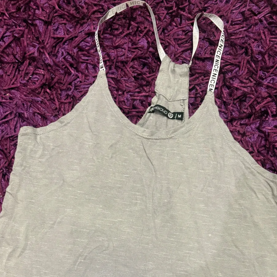 تاپ نخ پنبه طوسی