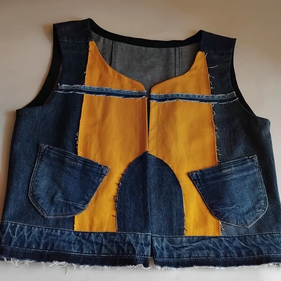 جلیقه جین فانتزی کد 101