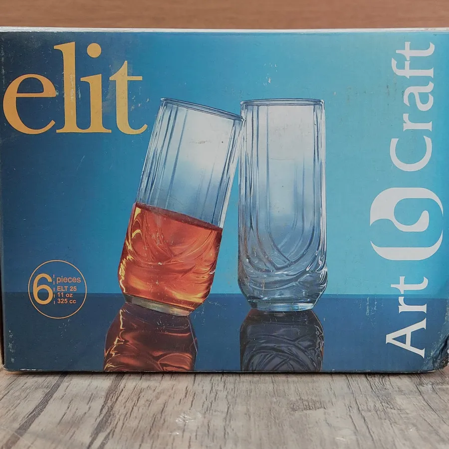 لیوان بلند خارجی ترک 6عدد