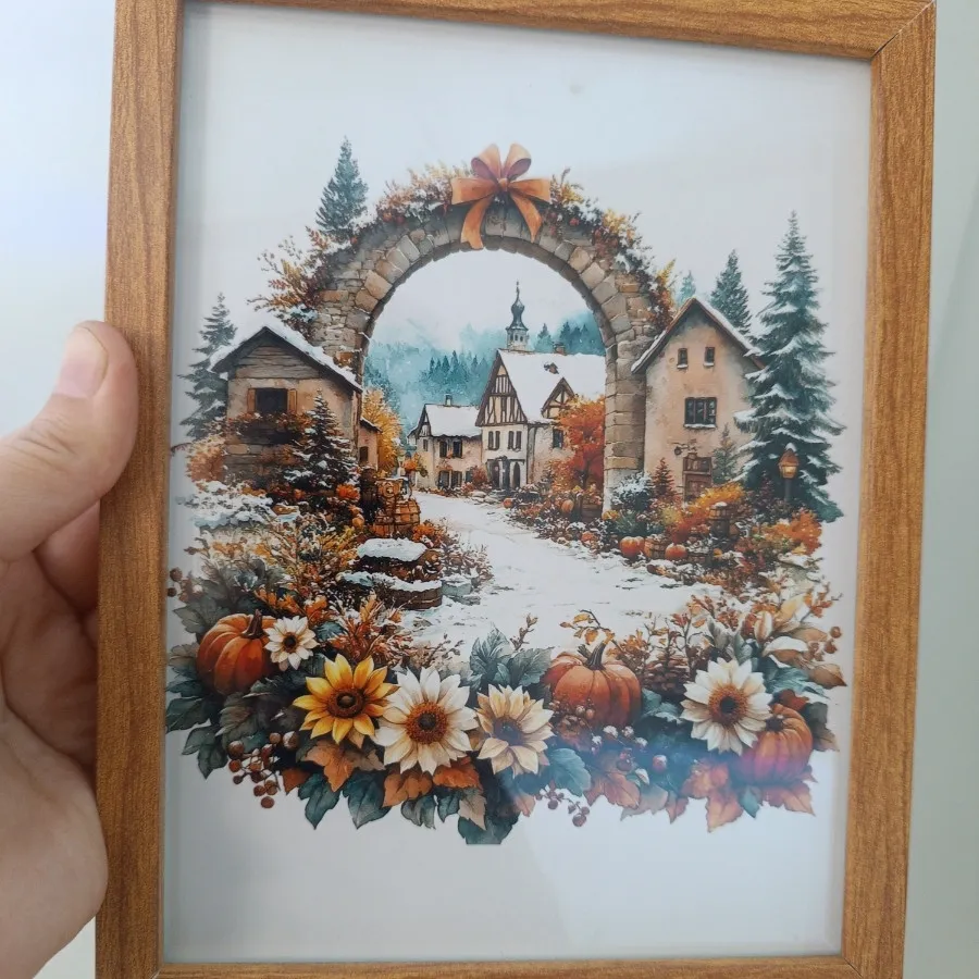 تابلو پاییزه زمستونی