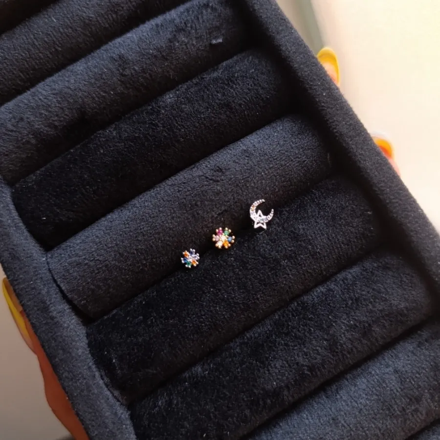 پیرسینگ رنگی استیل