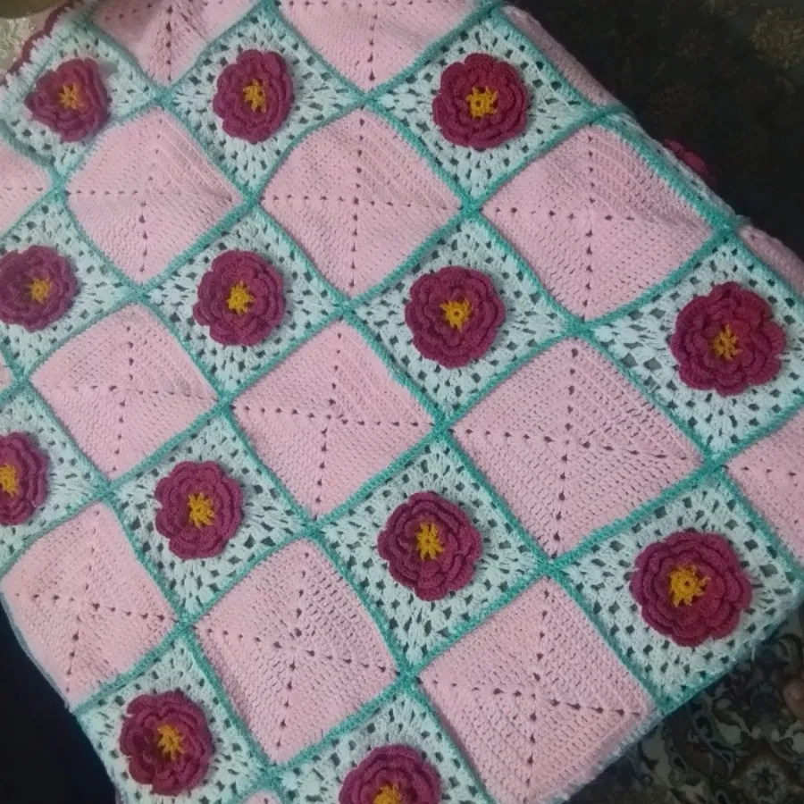 پتو گل برجسته لاکچری