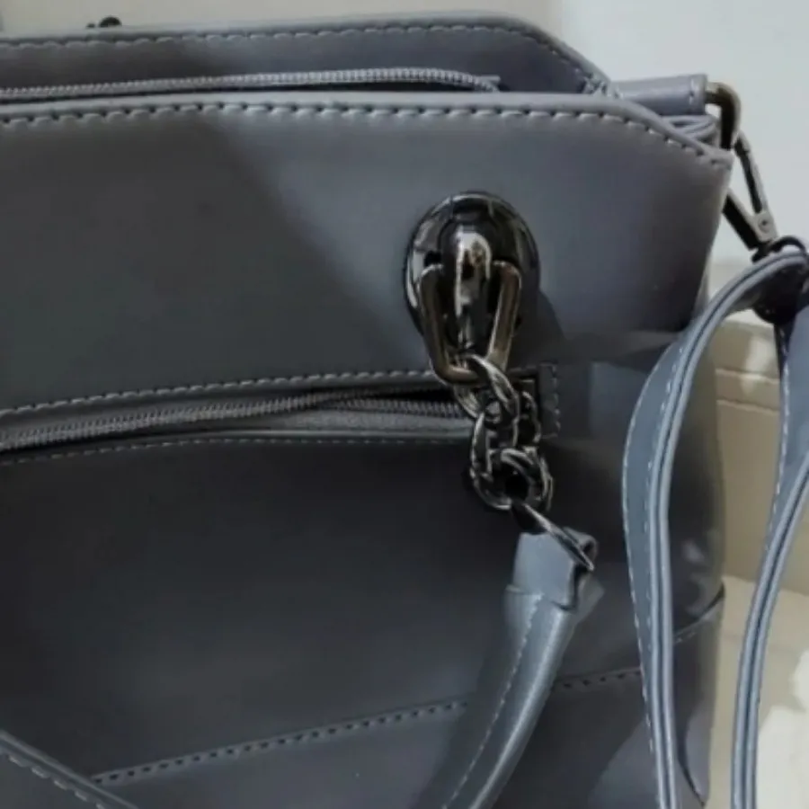 ست نیم بوت و کیف چرم