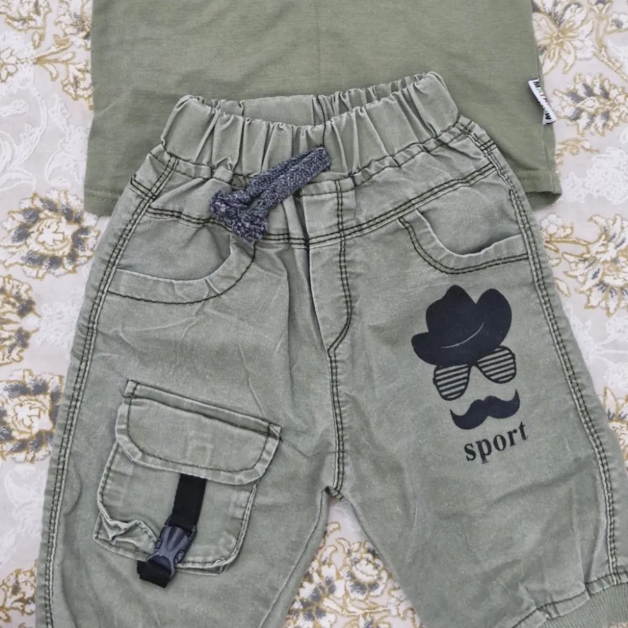 تیشرت شلوارک کتان