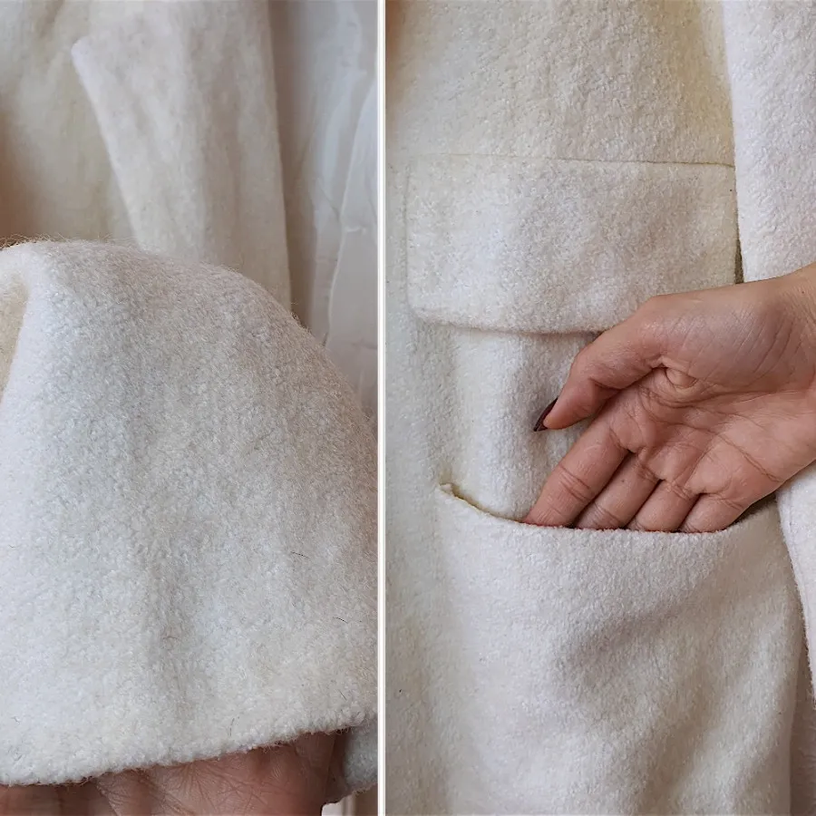 پالتو فوتر سفید وارداتی