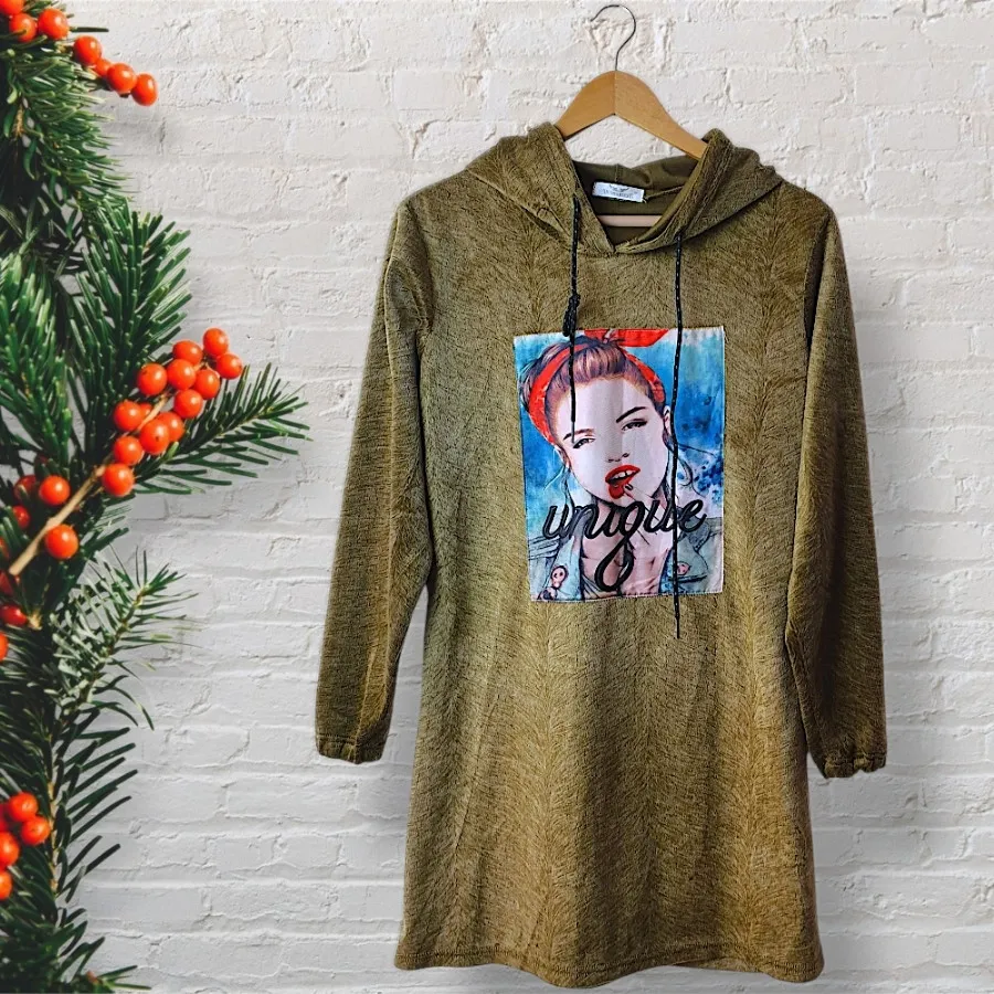 هودی بلند مخمل وارداتی