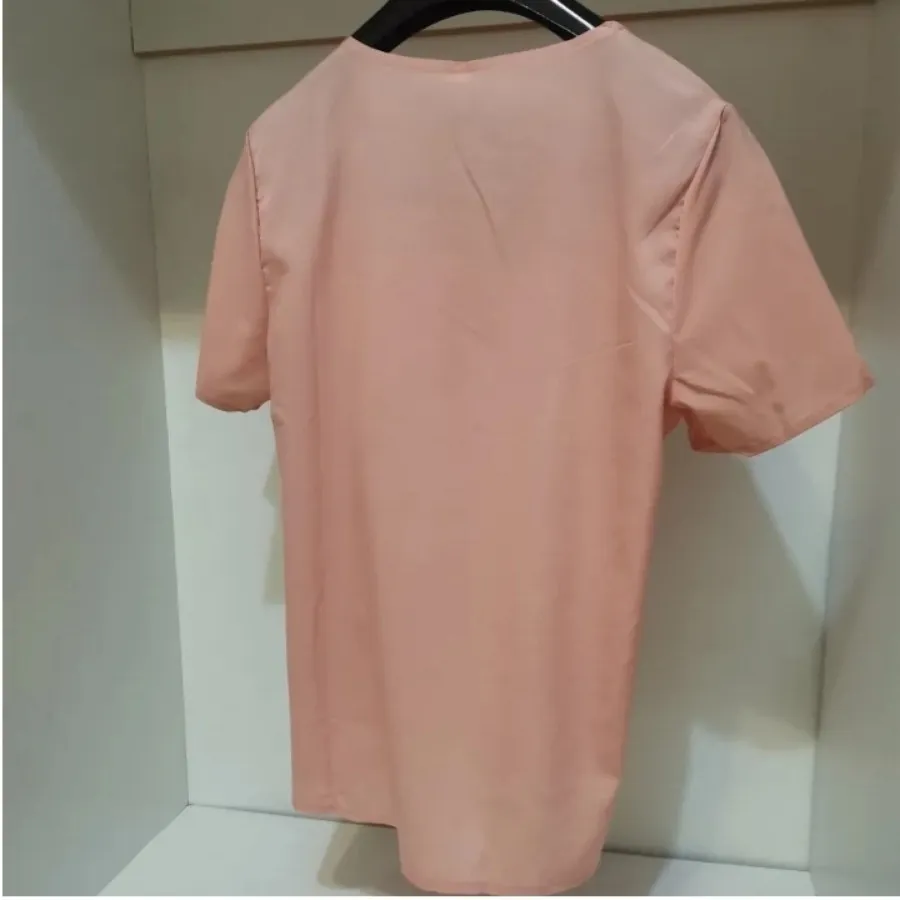 شومیز حریر دکمه زیاد خارج