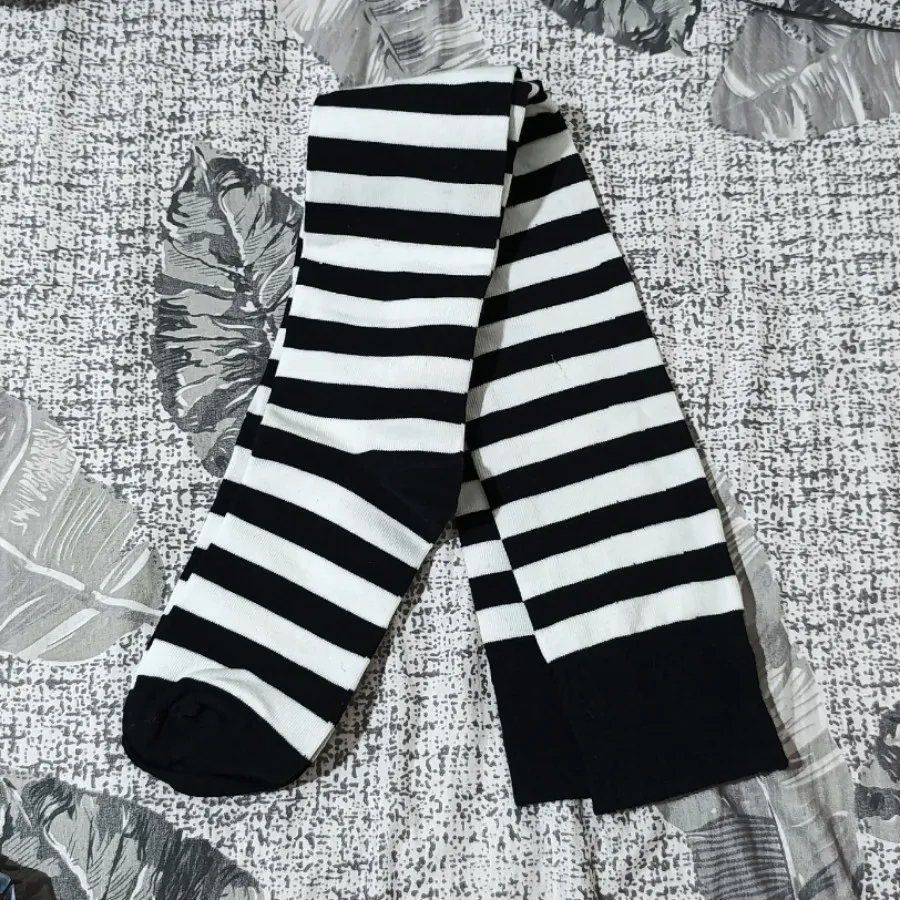 جوراب راه راه ساق بلند