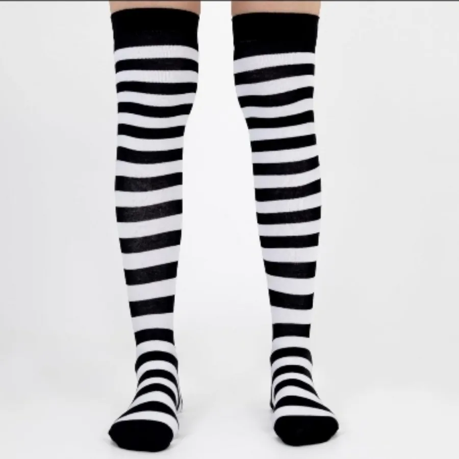 جوراب راه راه ساق بلند