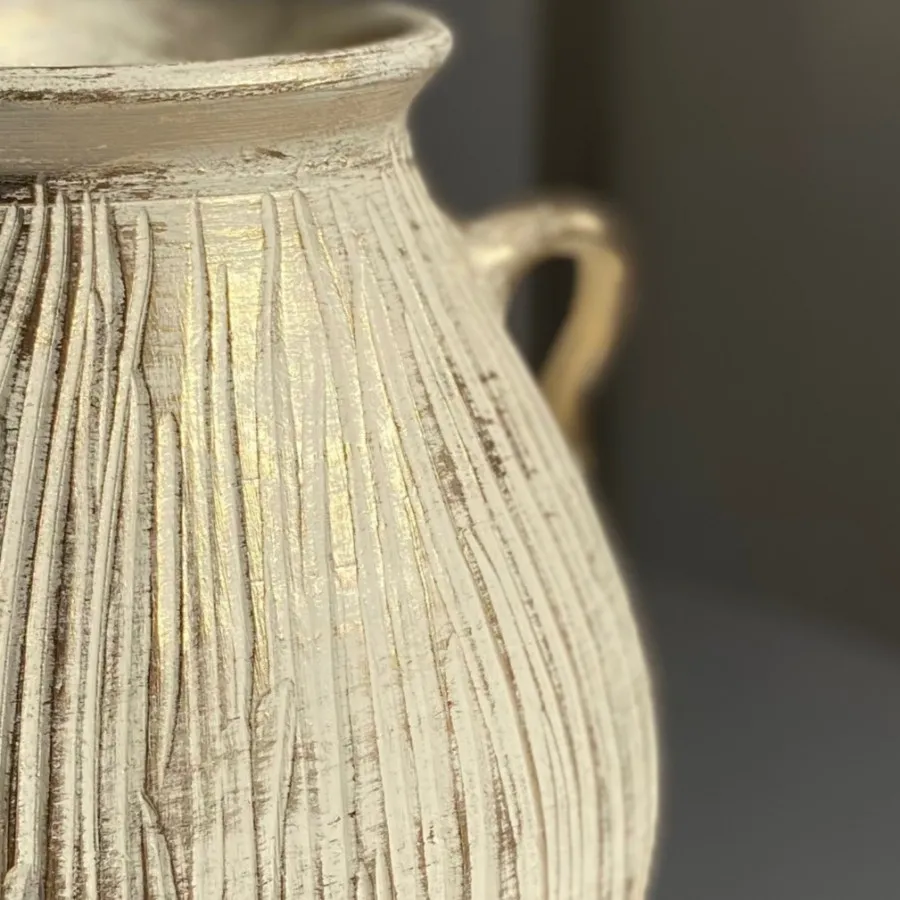 گلدان پتینه طلایی