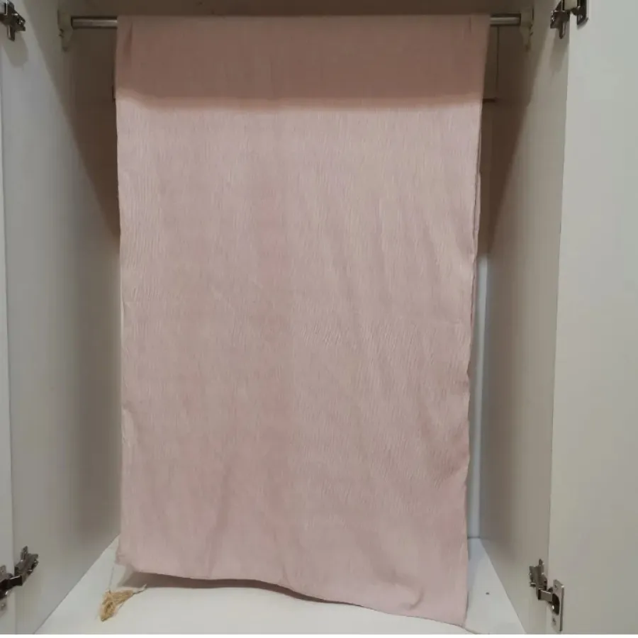 شال صورتی پلیسه مدل ساده