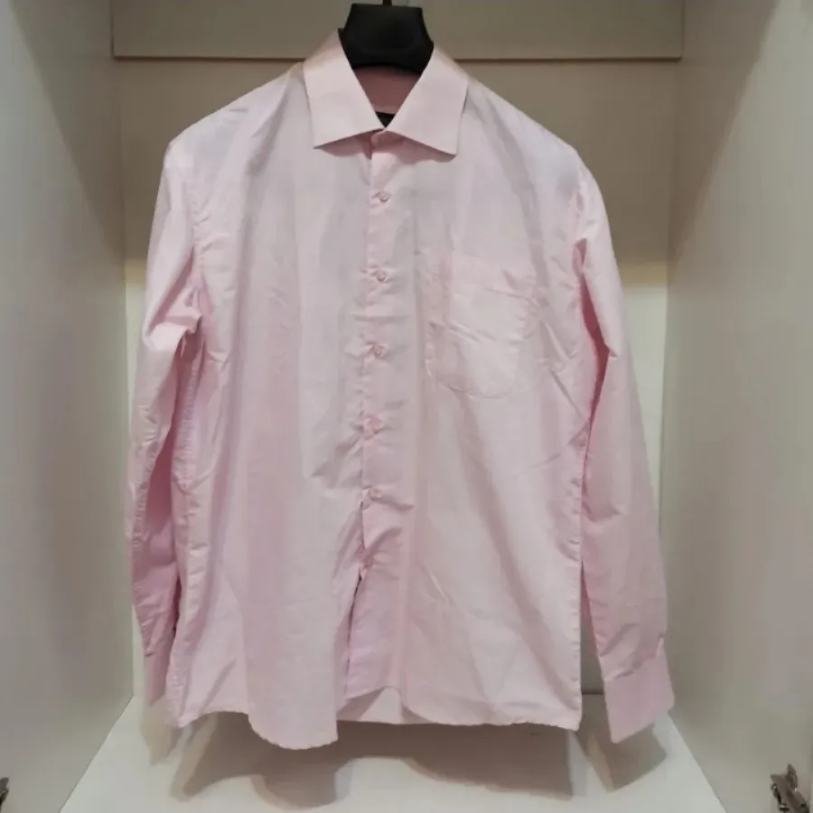 شومیز مانتویی صورتی بیسیک