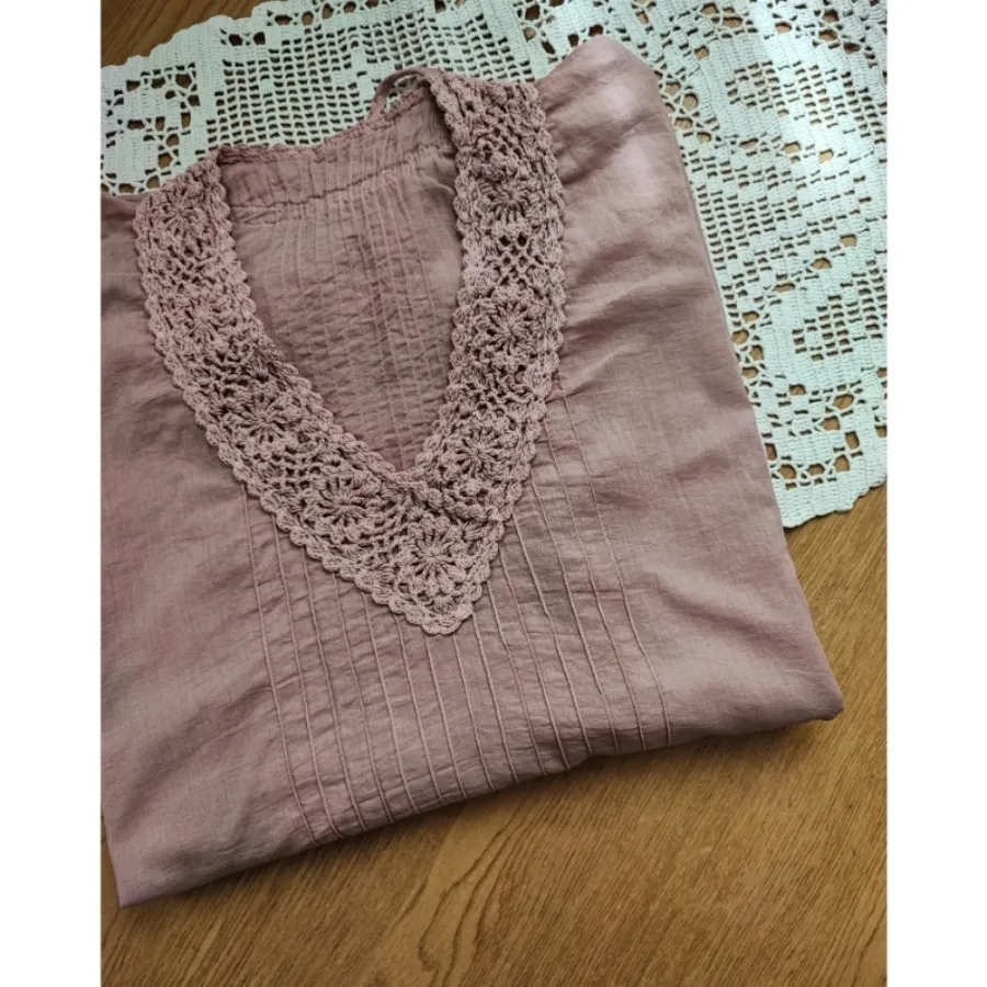 بلوز وارداتی لینن نخ