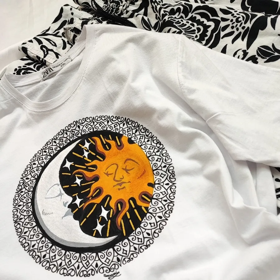 تیشرت زارا و شلوار لینن