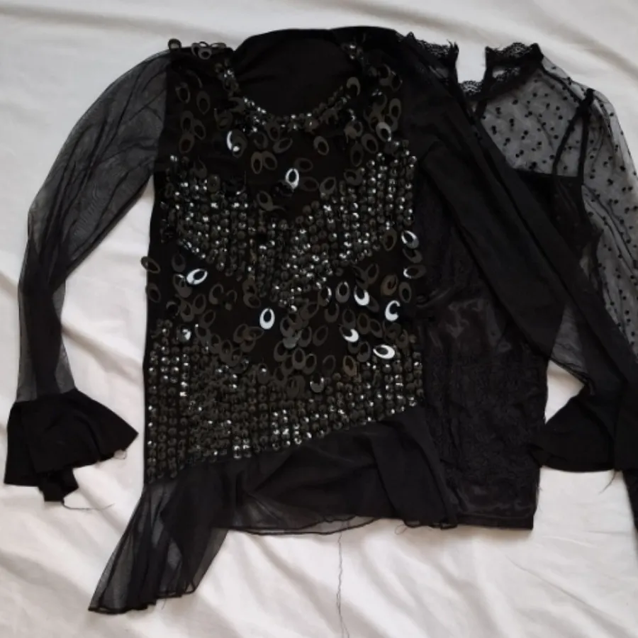 بلوز مشکی حریر